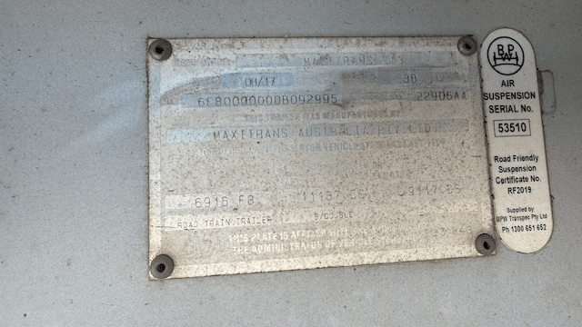 2000 Used Maxitrans Skeletal Trailer