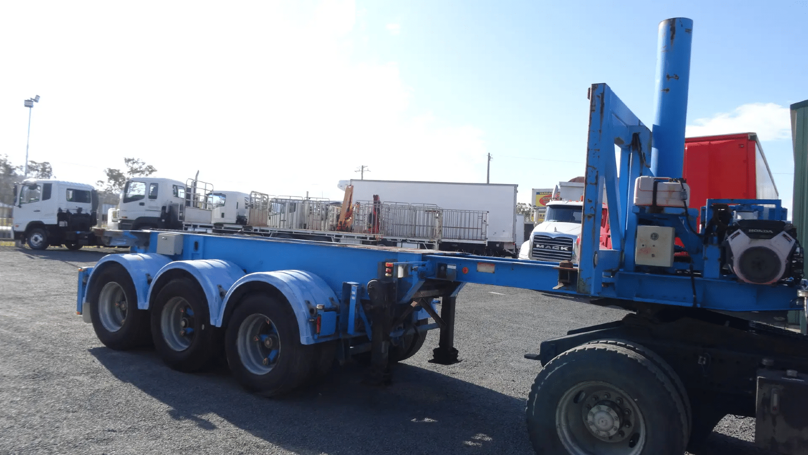 1993 Used Barker Skeletal Trailer