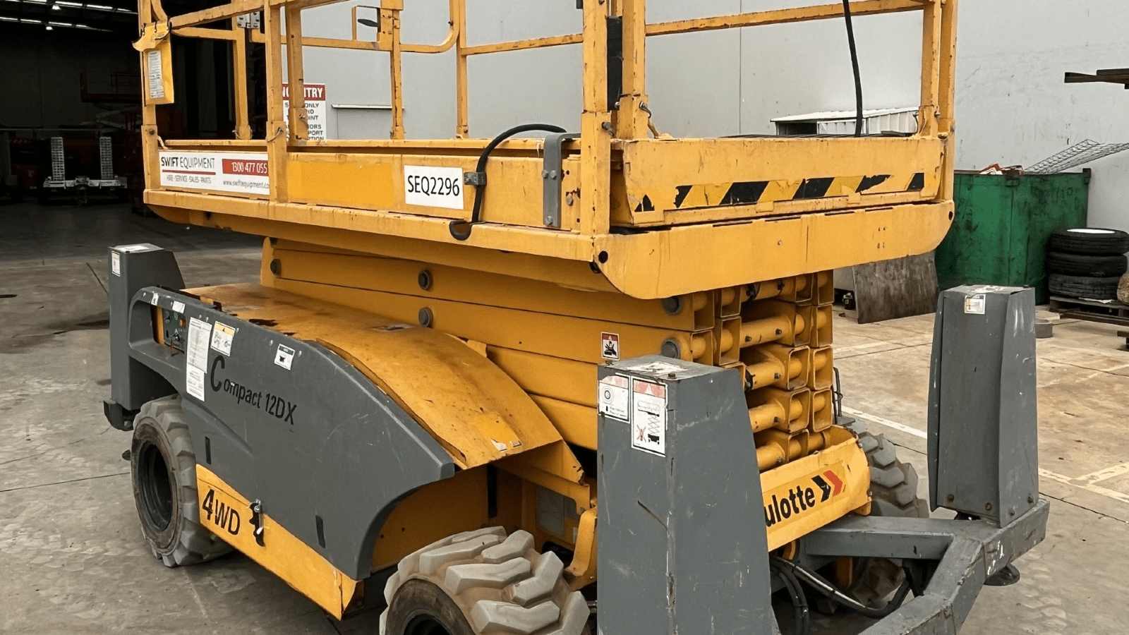 2016 Used Haulotte Compact 12DX Scissor Lifts