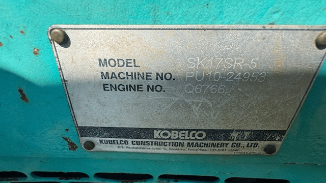 2021 Used Kobelco SK17SR-5 Excavators