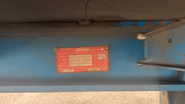 2005 Used Barker Curtainsider