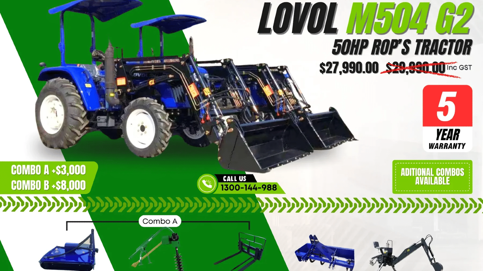 2025 New LOVOL M504 Tractor