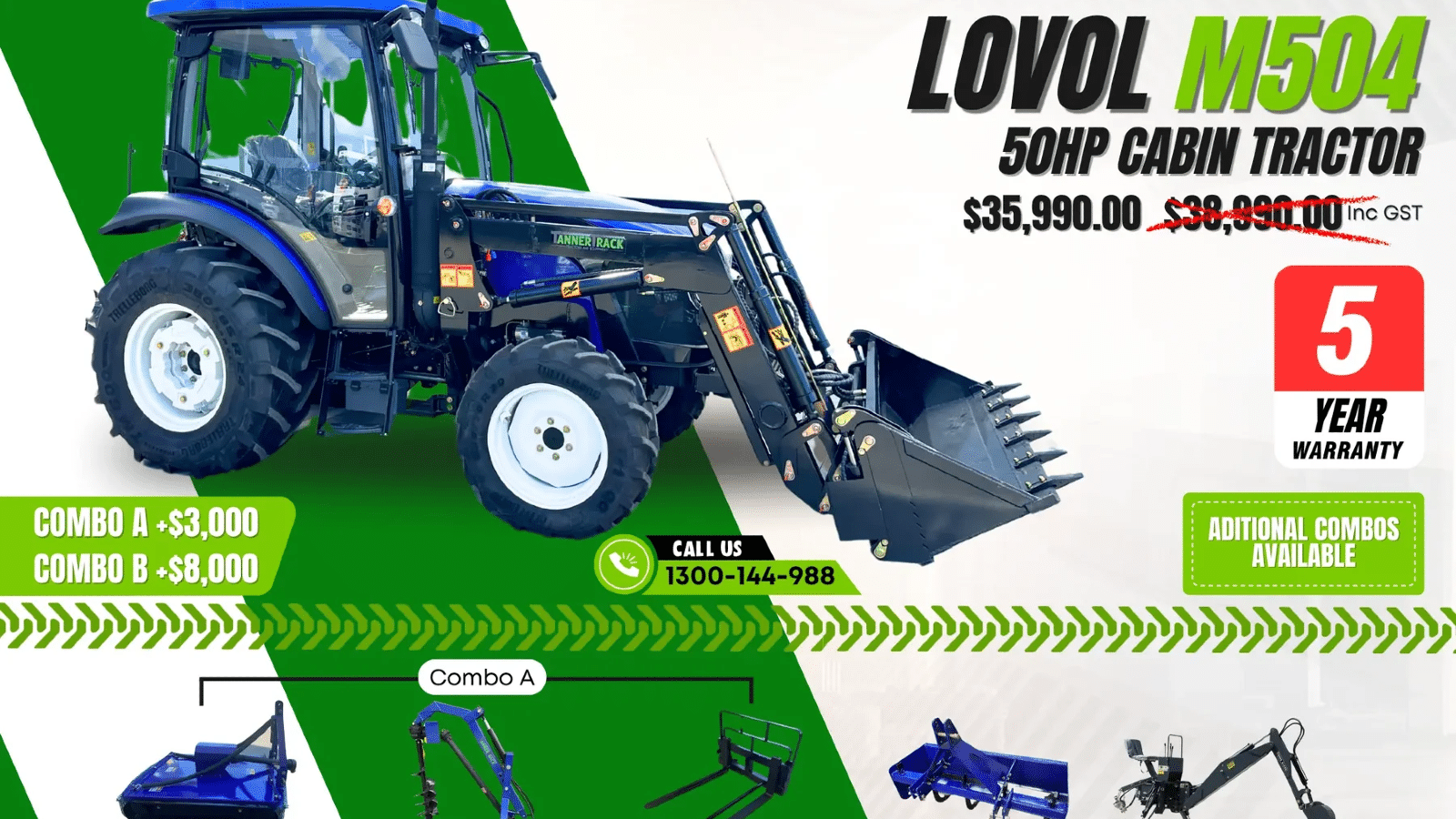 2025 New LOVOL M504 Tractor