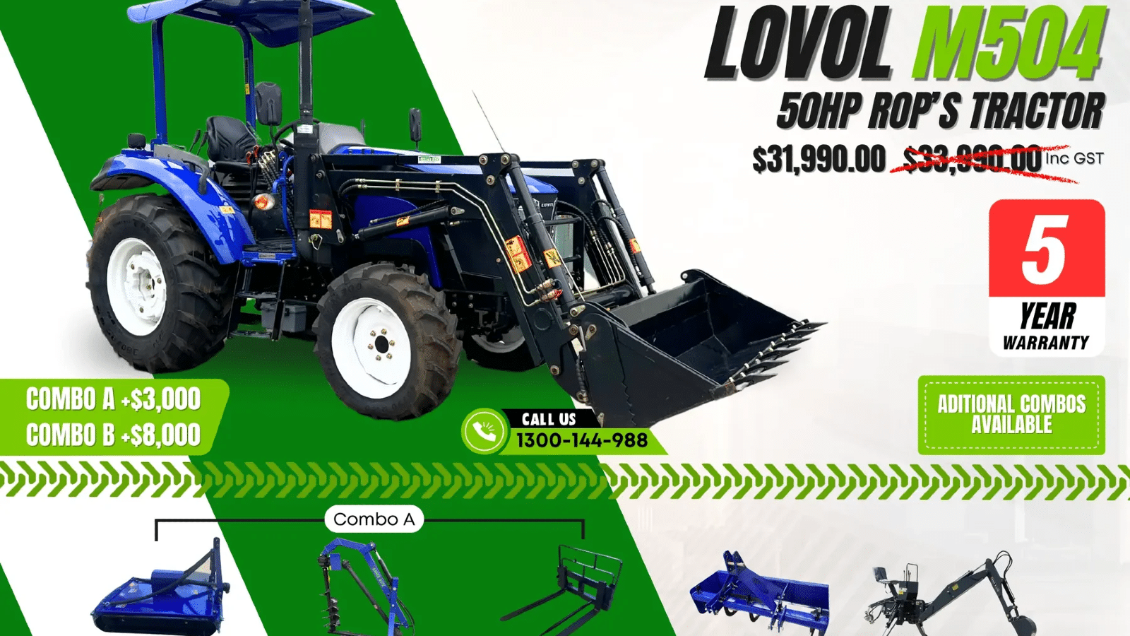 2025 New LOVOL M504 Tractor