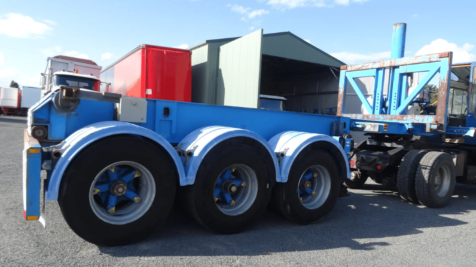 1993 Used Barker Skeletal Trailer