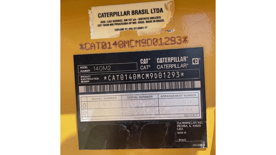 2013 Used Caterpillar 140M2 Graders