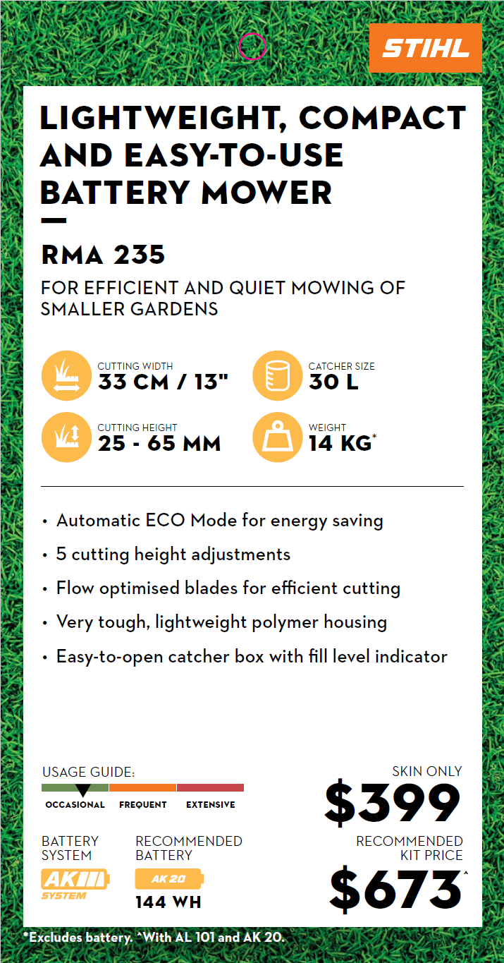 2025 New STIHL RMA235 Other Mowing Equipment