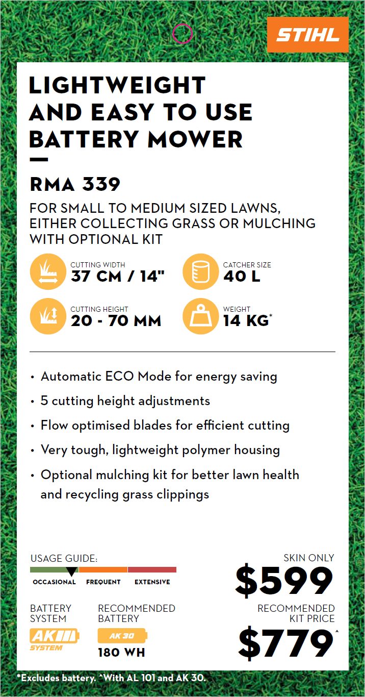 2025 New STIHL RMA339 Other Mowing Equipment