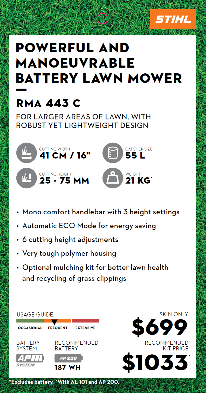 2025 New STIHL RMA443 Mulchers & Brush Cutters