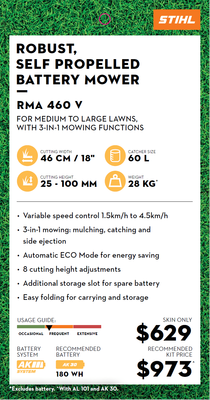 2025 New STIHL RMA460V Other Mowing Equipment