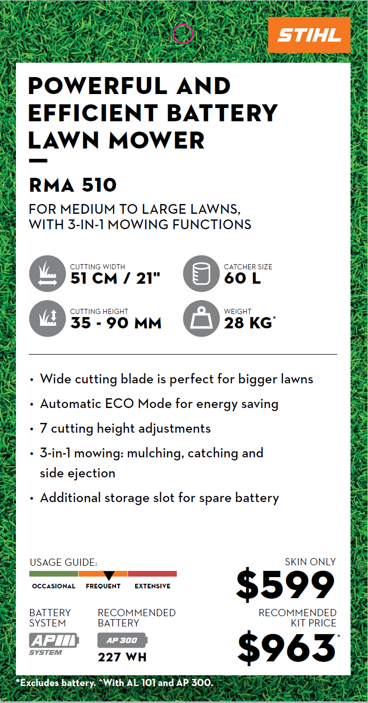 2025 New STIHL RMA510 Other Mowing Equipment