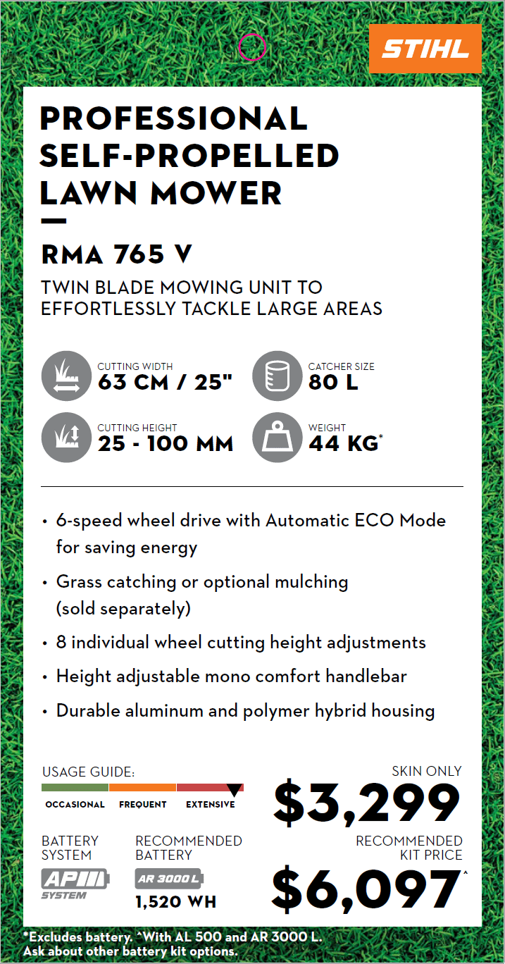 2025 New STIHL RMA7655V Other Mowing Equipment