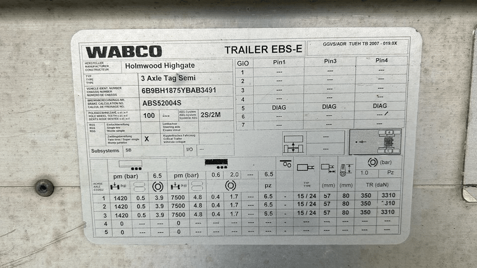 2000 Used Holmwood Tanker