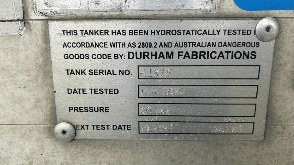 2000 Used Holmwood Tanker
