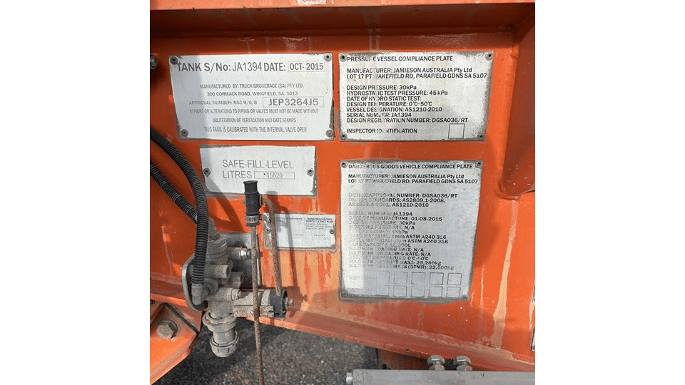 2015 Used Jamieson Tanker
