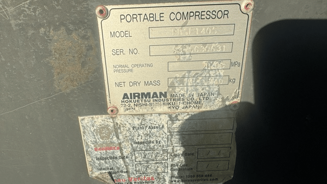2011 Used Airman PDSF140S Air Compressors