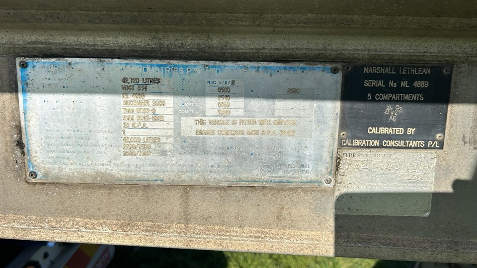 2005 Used Marshall Lethlean Tanker