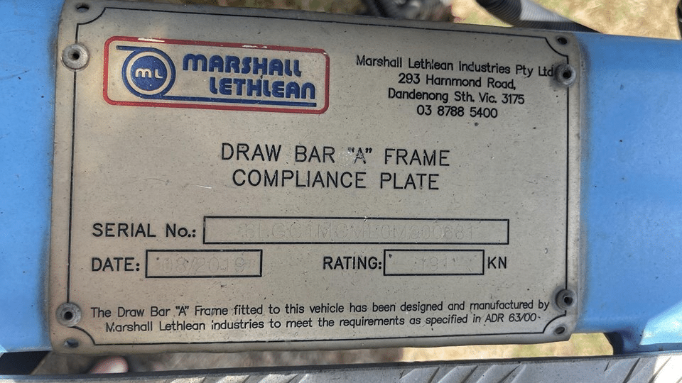 2019 Used Marshall Lethlean Tanker