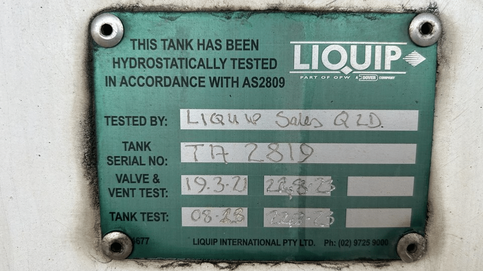 2002 Used Tieman Tanker