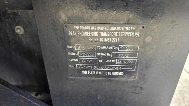 2016 Used Isuzu FTS Crane Truck
