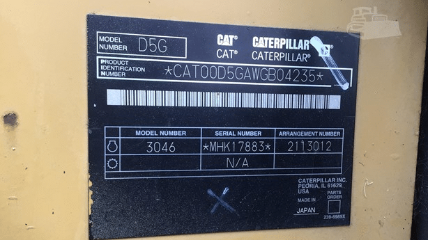 2007 Used Caterpillar D5G XL Bulldozers