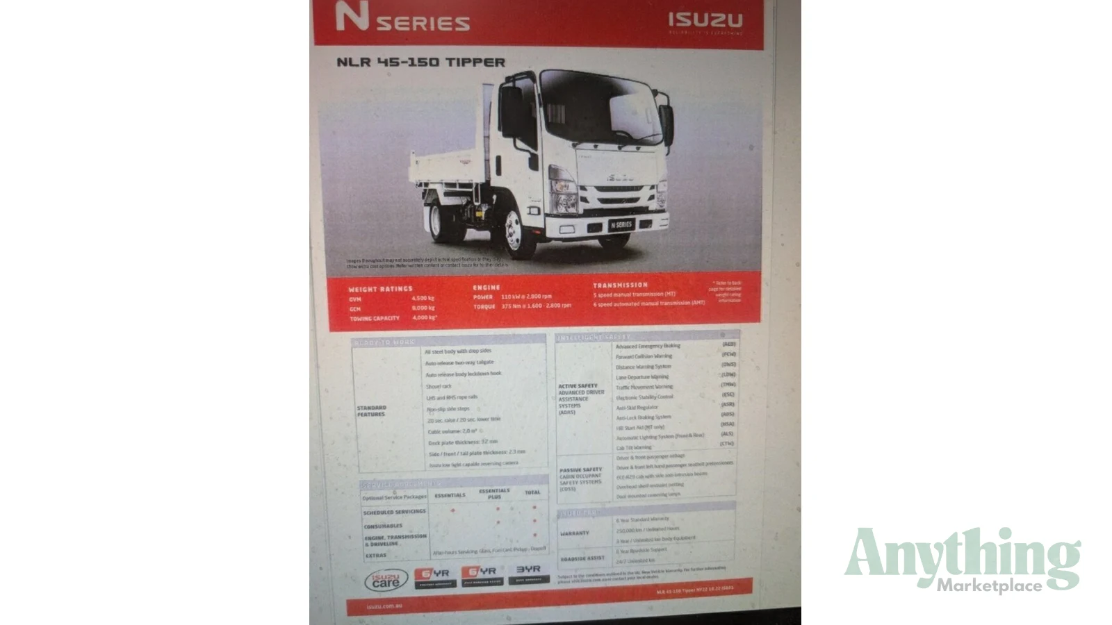 2017 Used Isuzu 45-150 Tipper