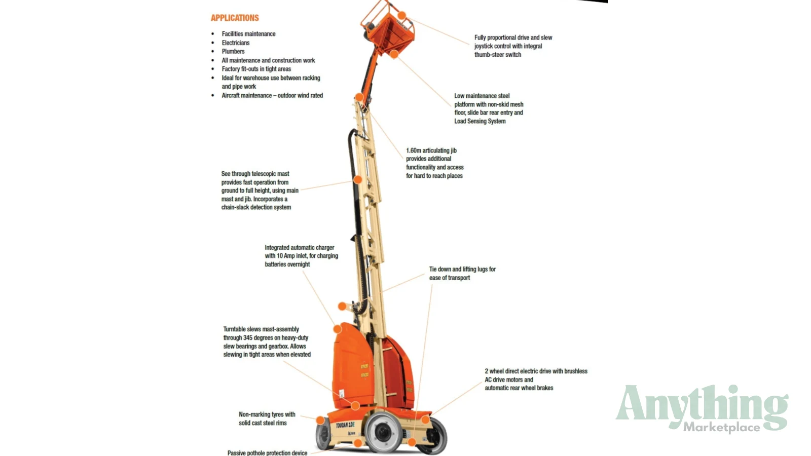 2022 New Jlg TOUCAN 10E Boom Lifts
