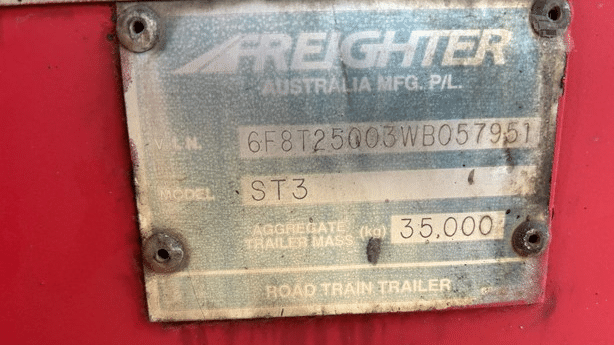 1998 Used Freighter Drop Deck