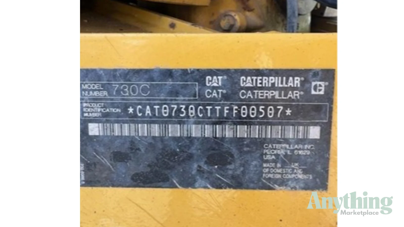 2014 Used Caterpillar 730C Dump Truck