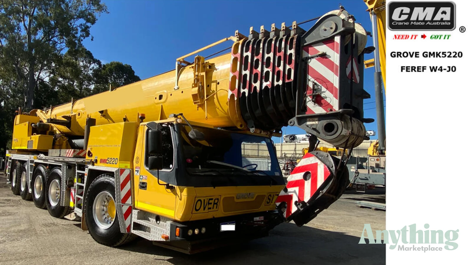 2012 Used Grove GMK5220 Crane Truck