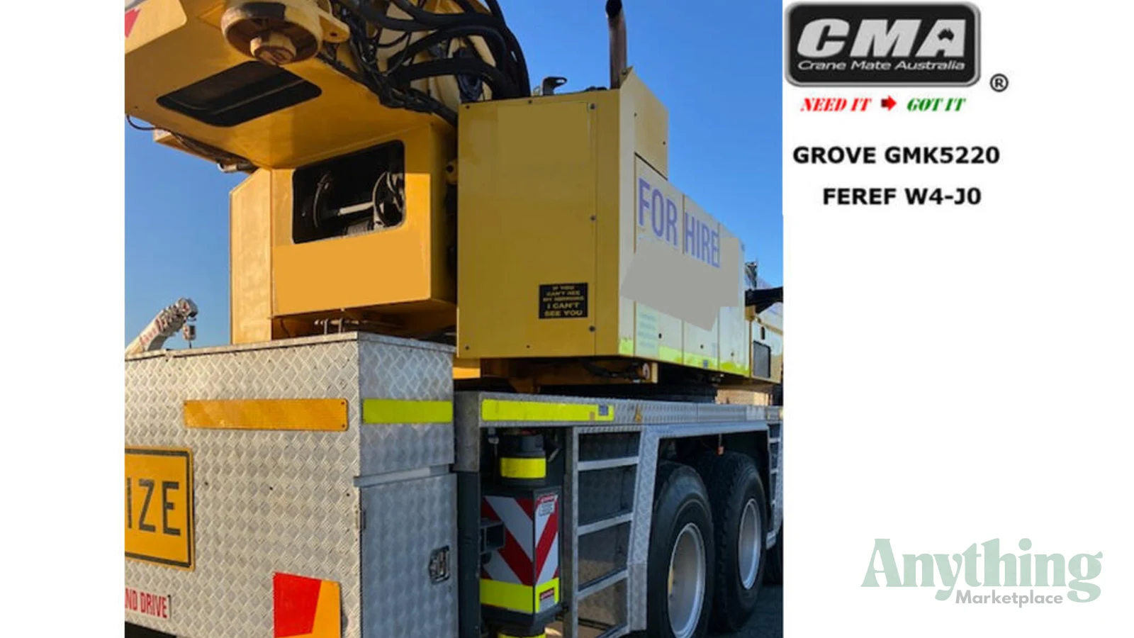 2012 Used Grove GMK5220 Crane Truck