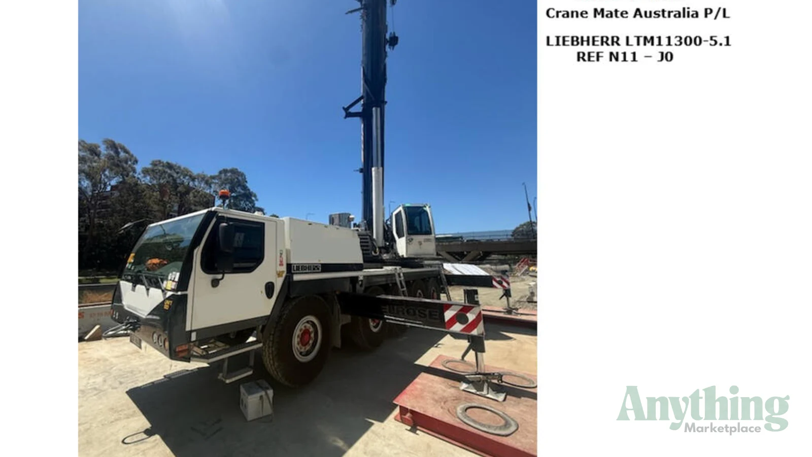 2017 Used Liebherr LTM 1130-5.1 Crane Truck