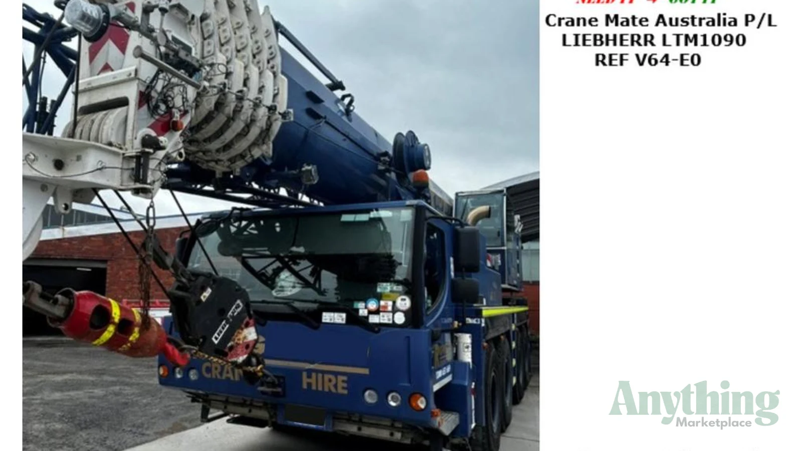 2012 Used Liebherr LTM 1090 Crane Truck