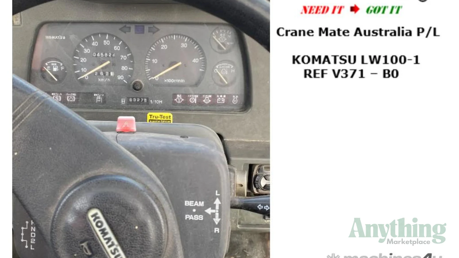 1996 Used KOMATSU LW100M Crane Truck