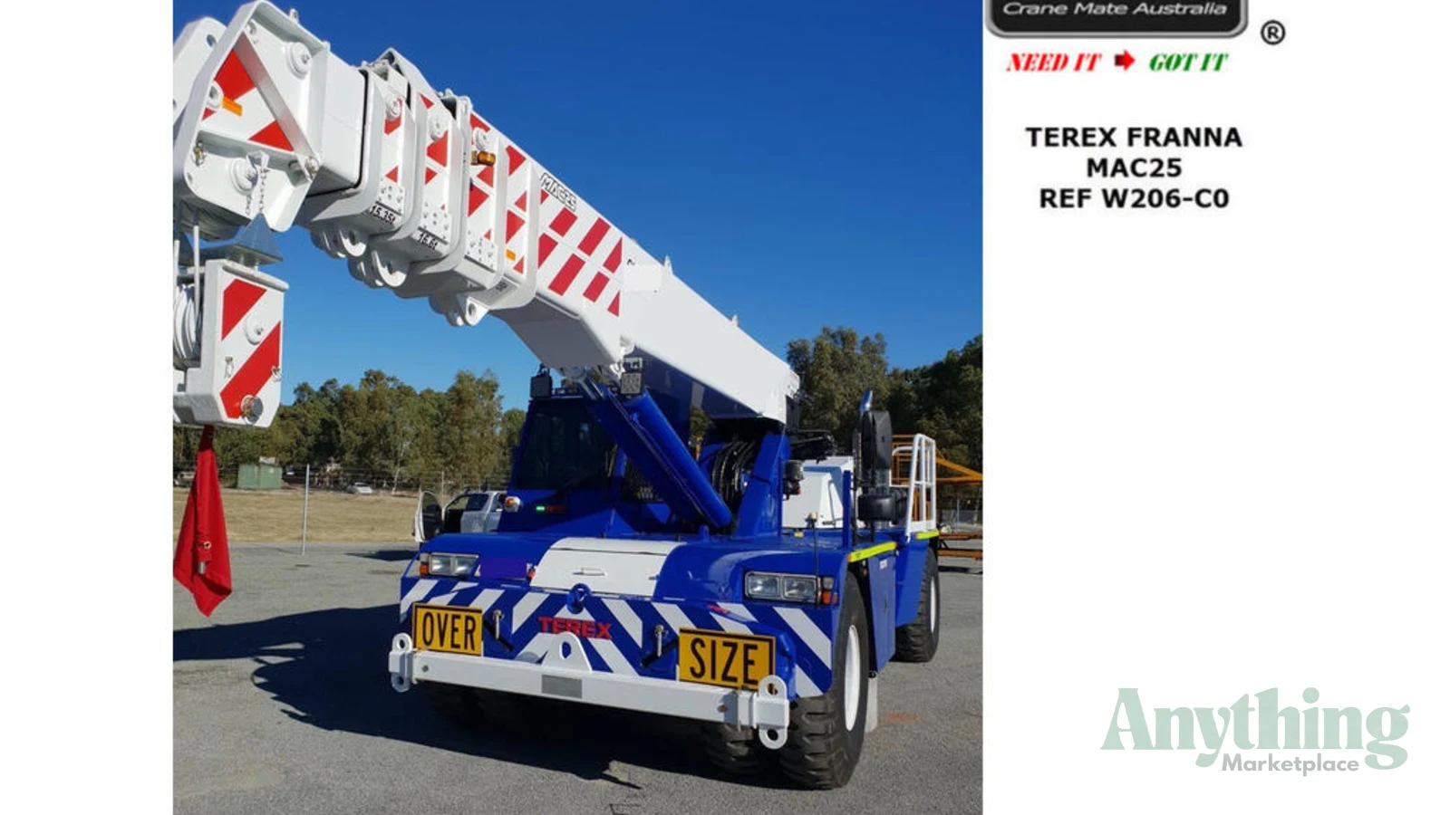 2021 Used Terex Franna MAC25-4 Crane Truck