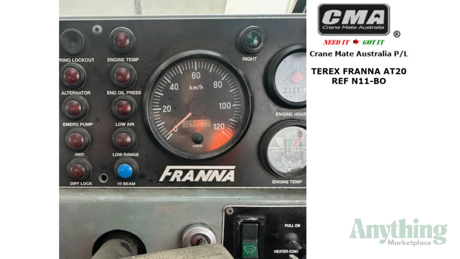 2003 Used Terex Franna AT20 Crane Truck