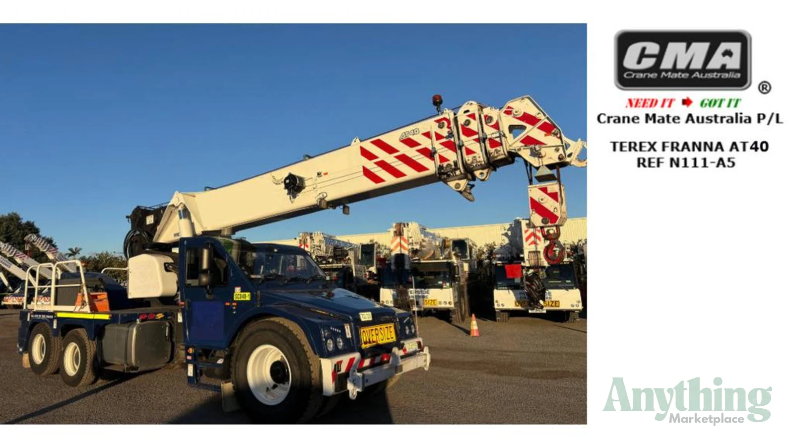 2022 Used Terex Franna AT40 Crane Truck