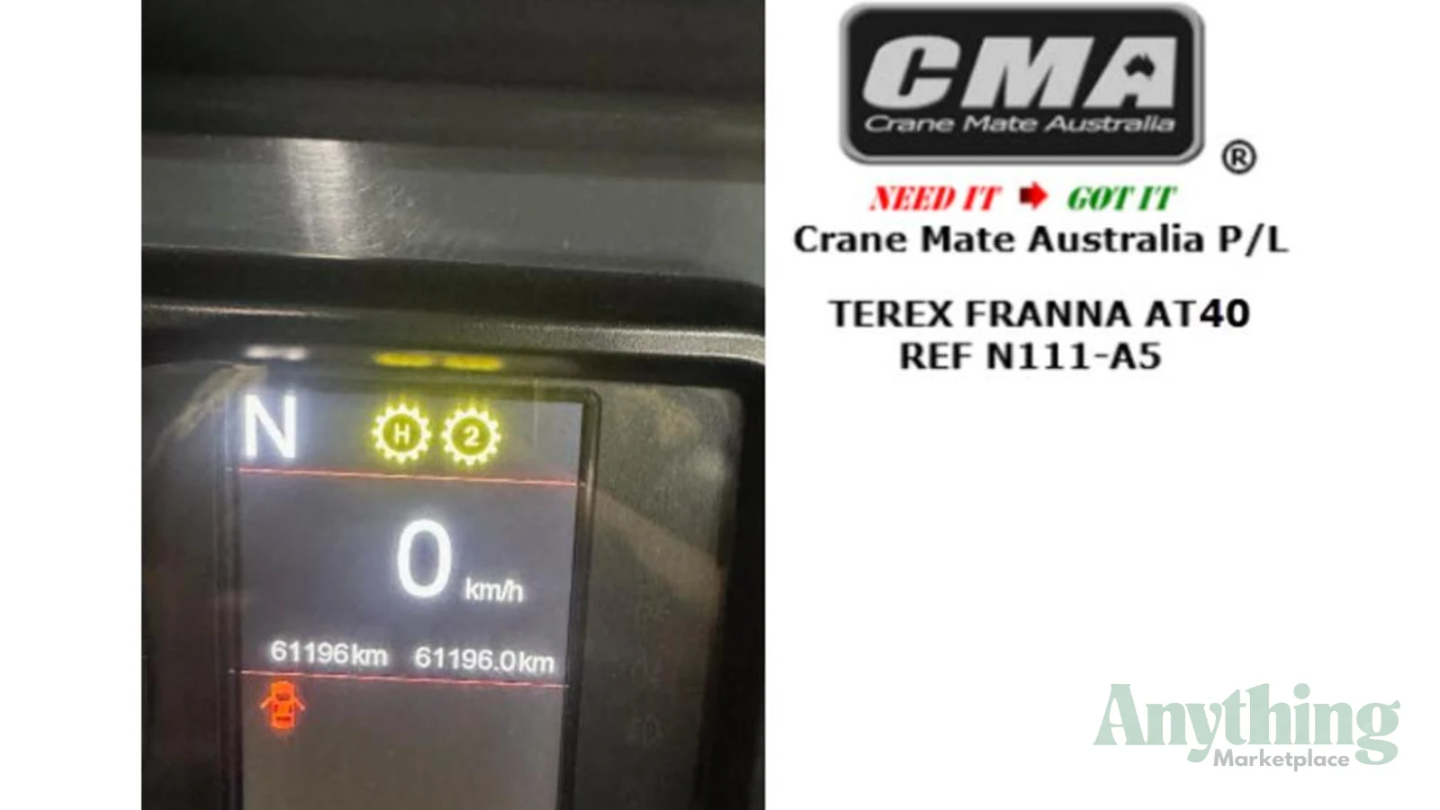 2022 Used Terex Franna AT40 Crane Truck