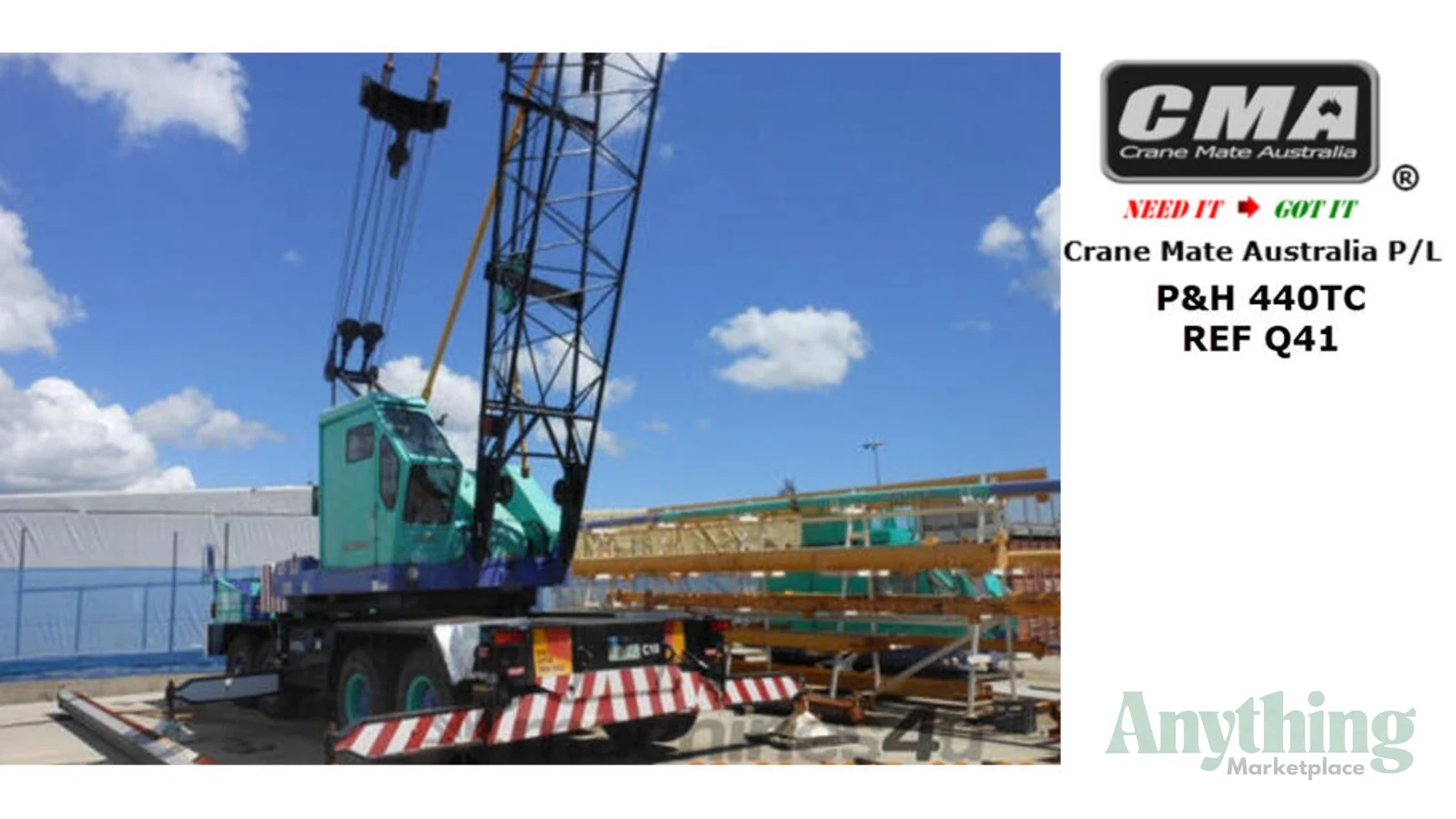 1977 Used P&H 440TC Crane Truck