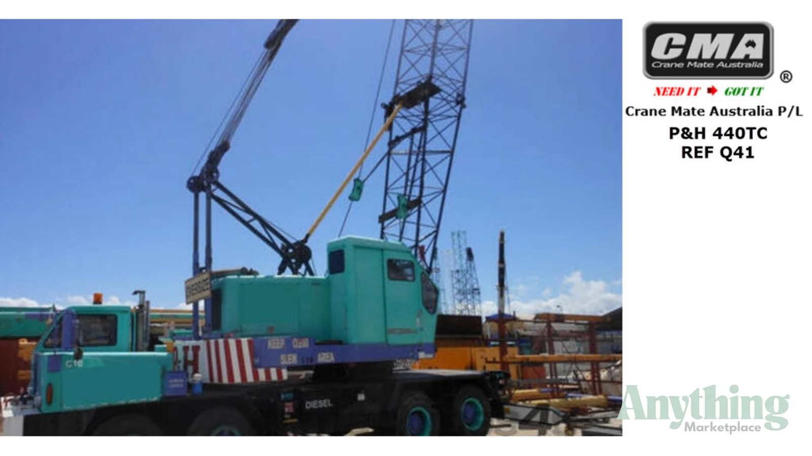 1977 Used P&H 440TC Crane Truck