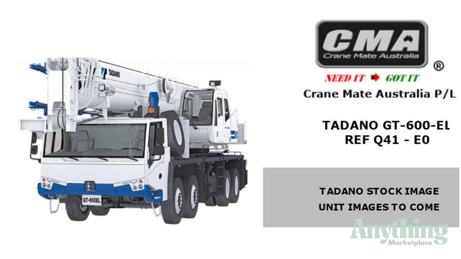 2018 Used Tadano GT 600EL Crane Truck