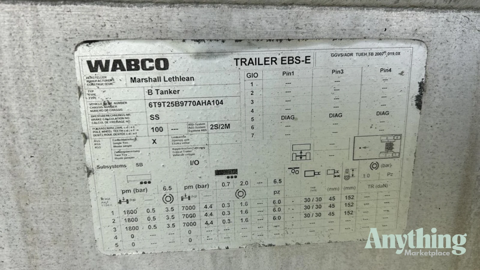 Used Tanker