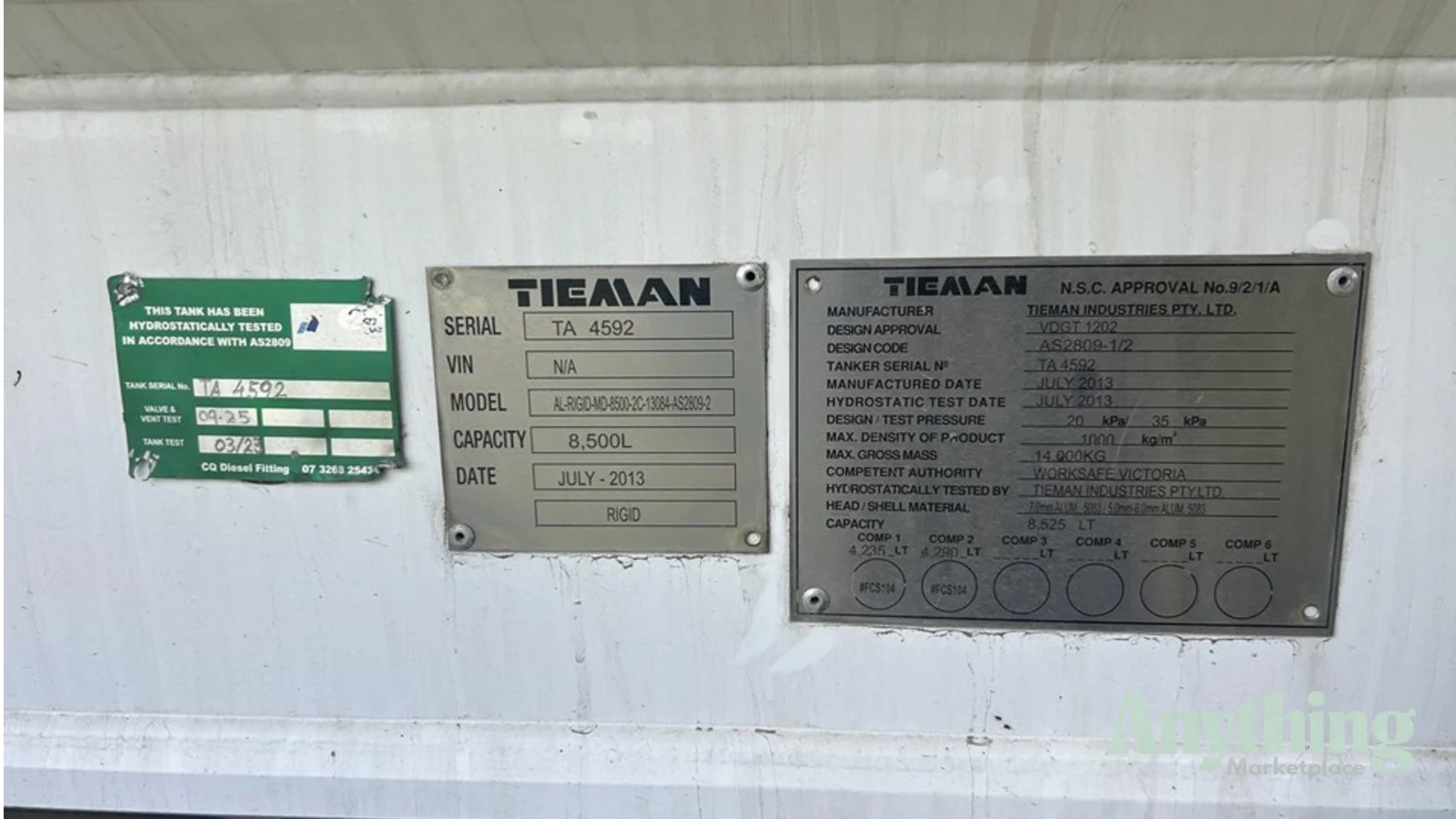 2013 Used UD PKC8E Tanker
