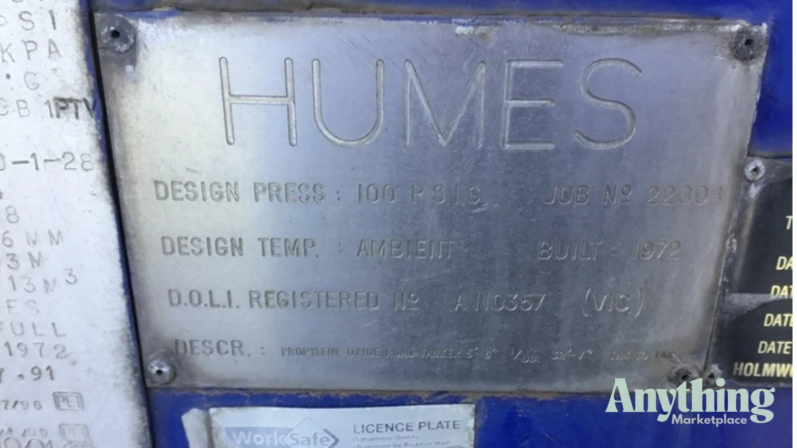 Used HUMES Tanker