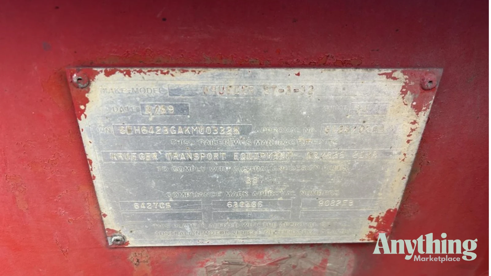 Used Skeletal Trailer