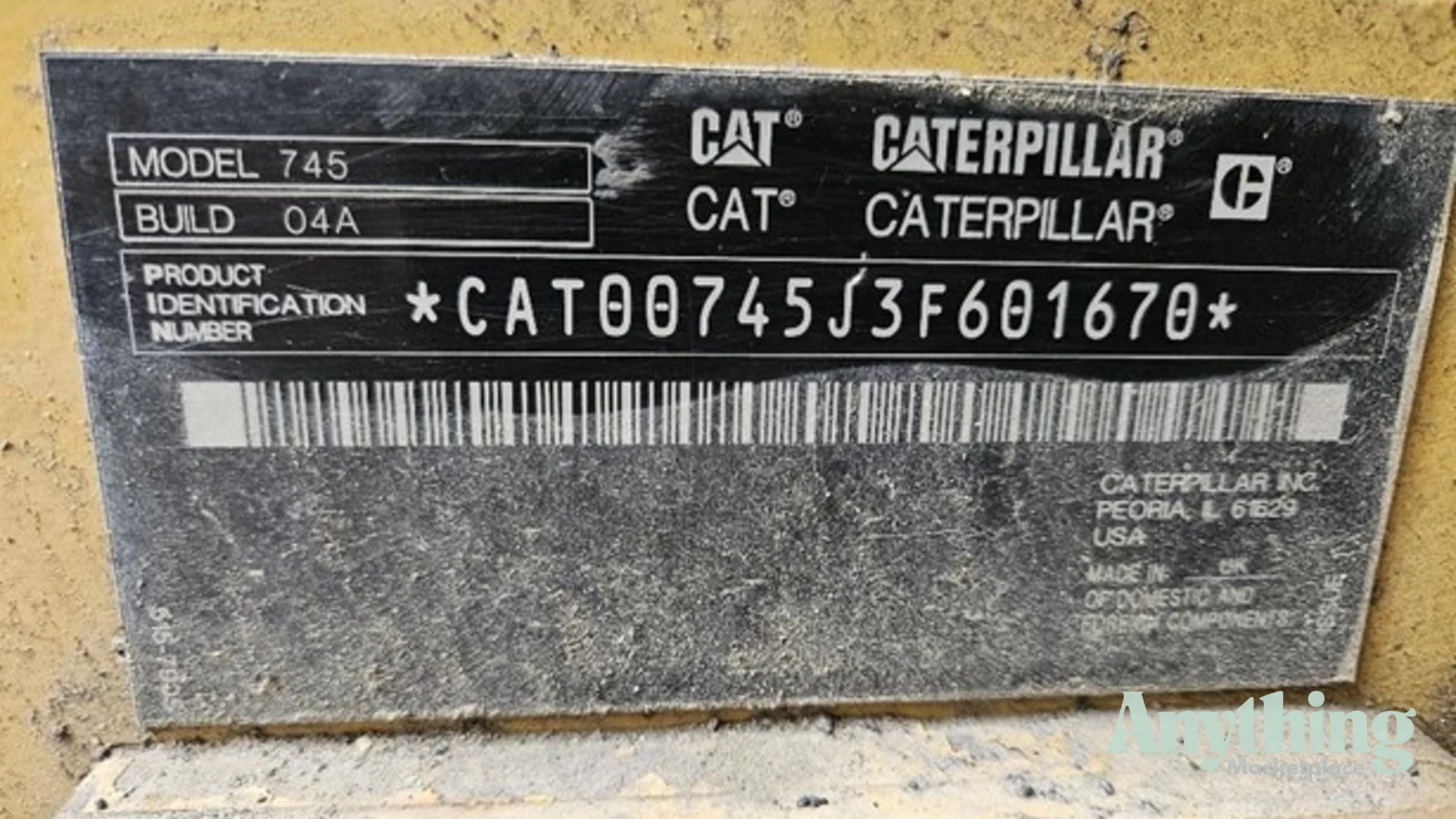 2018 Used Caterpillar 745 Dump Truck