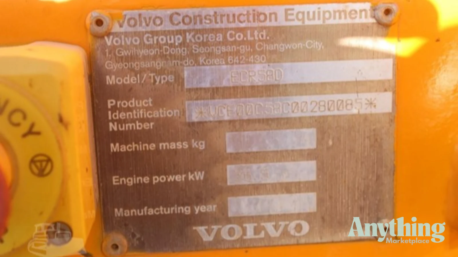 2013 Used Volvo ECR58D Excavators