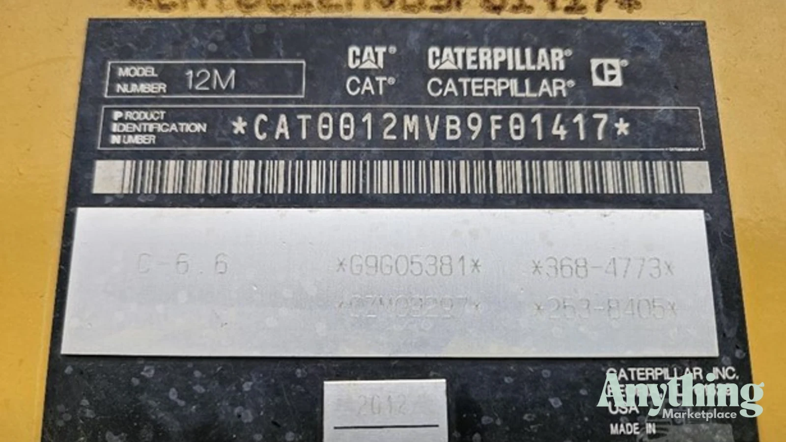 2012 Used Caterpillar 12M Graders