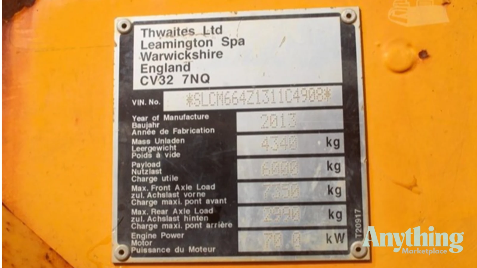 2013 Used THWAITES MACH664 Dumpers