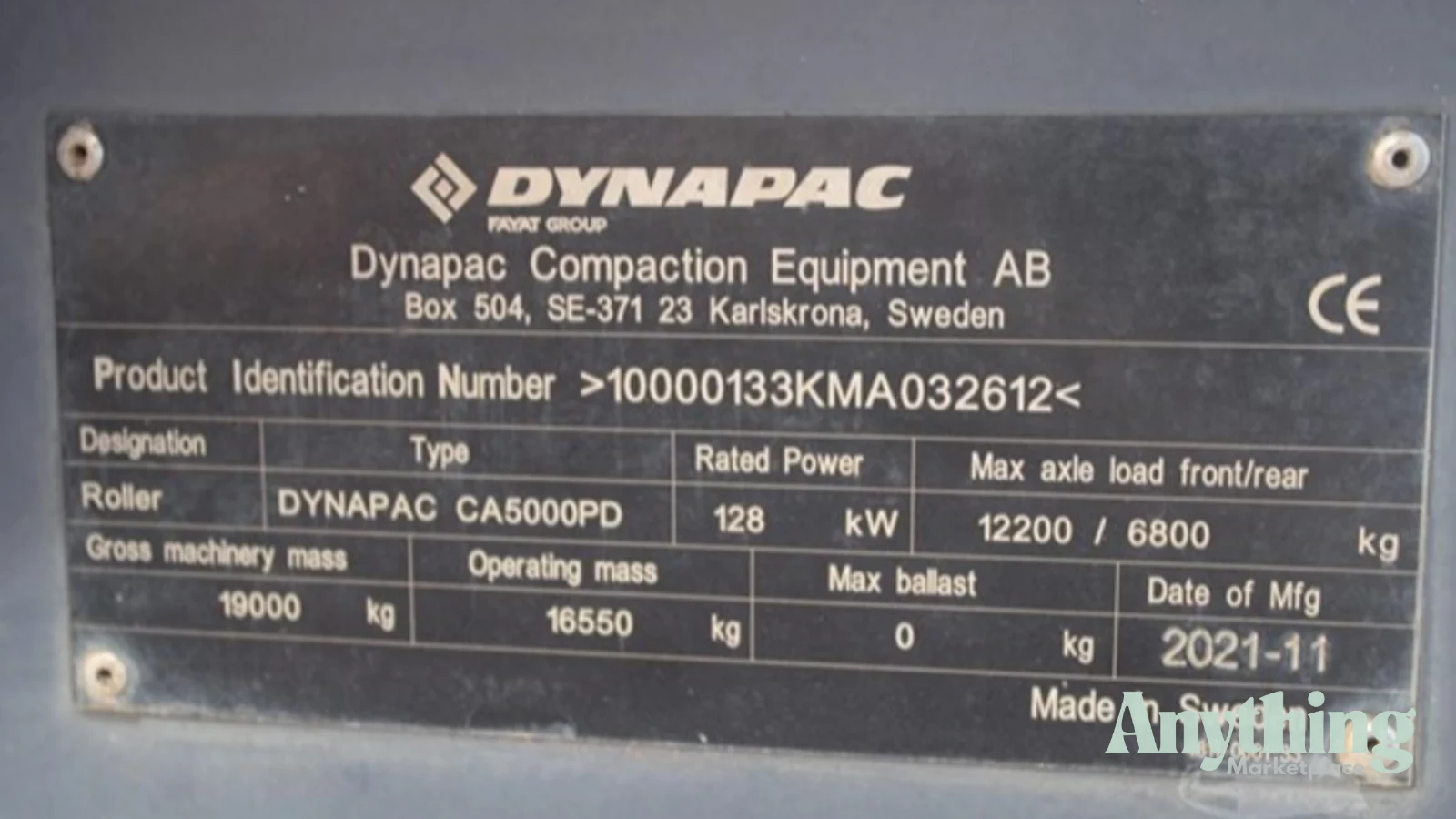 2021 Used Dynapac CA5000PD Roller Compactors